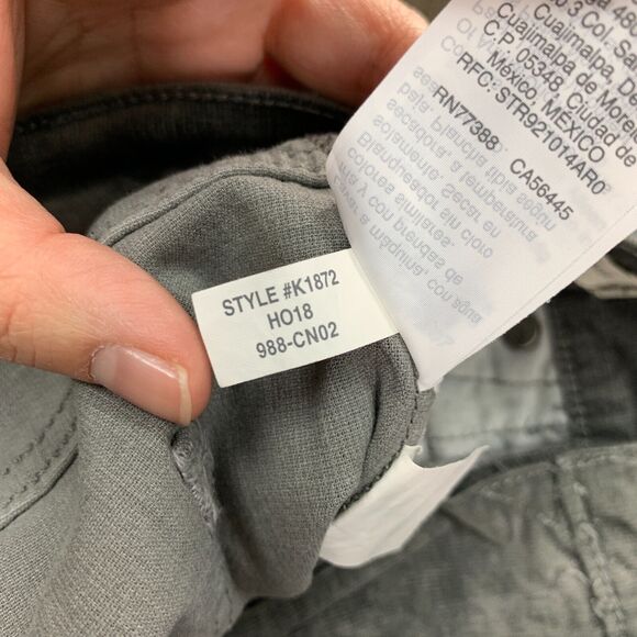 Madewell Jeans Womens 25T Tall Gray Corduroy High Rise Skinny Stretch 5 Pockets - Picture 11 of 15